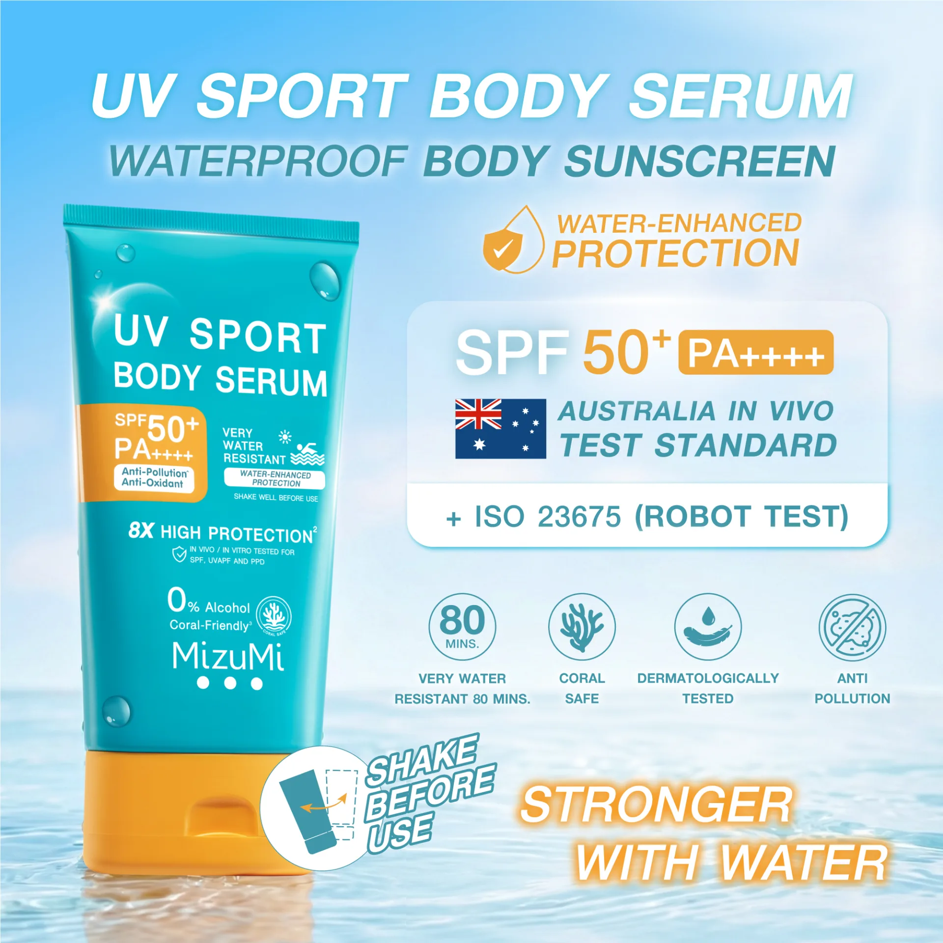 MizuMi UV Sport Body Serum SPF50+ PA++++