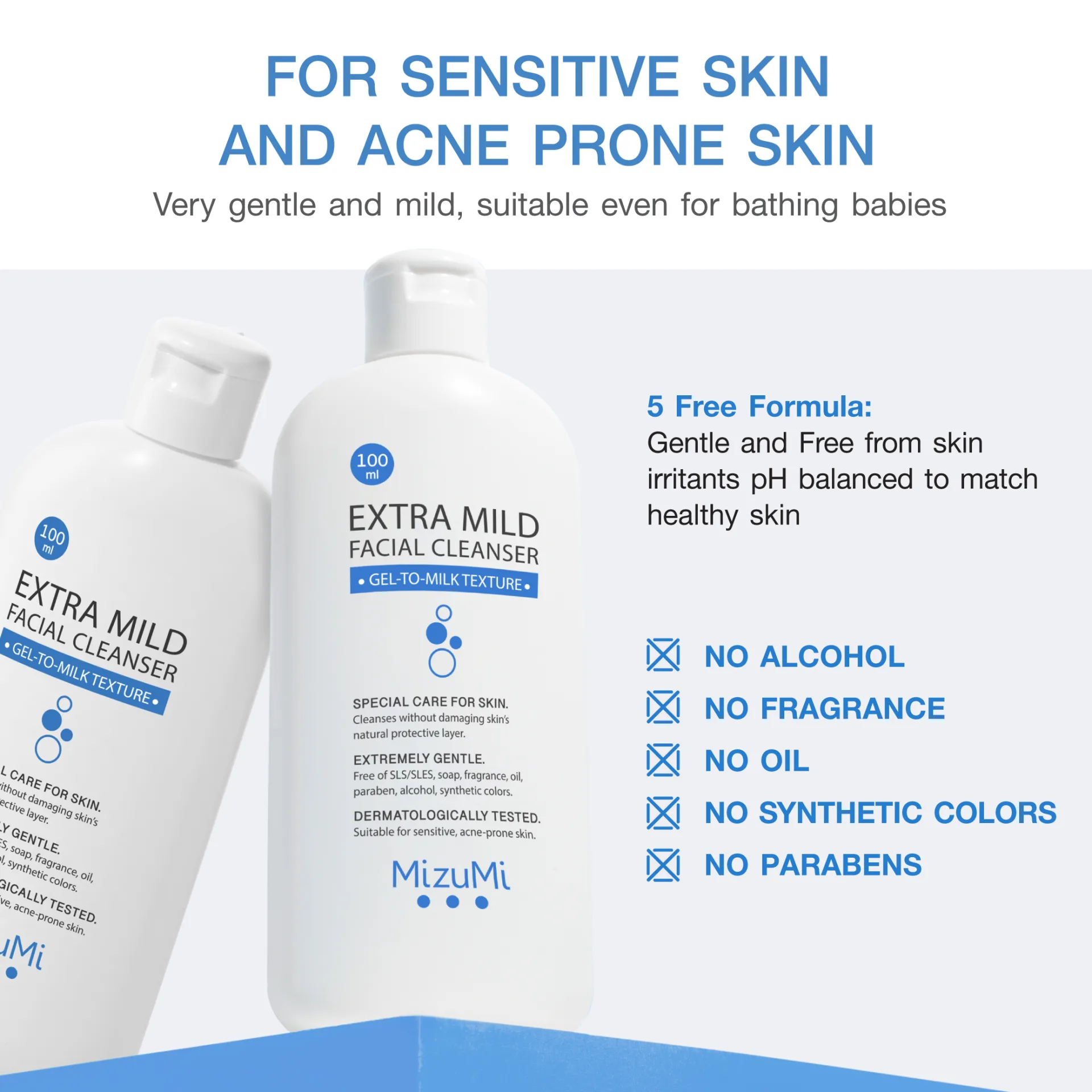MizuMi Extra Mild Facial Cleanser