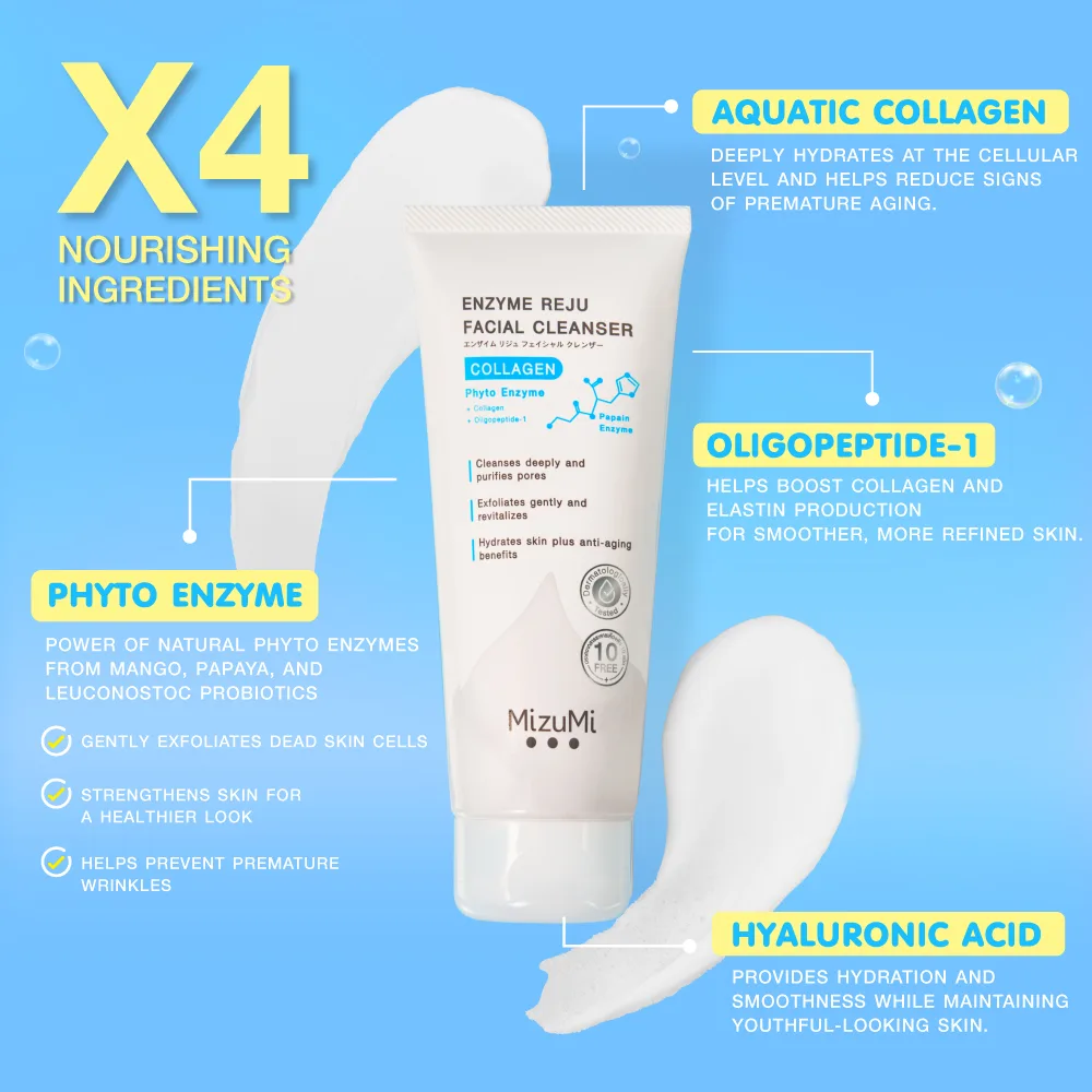 MizuMi Enzyme Reju Facial Cleanser Collagen