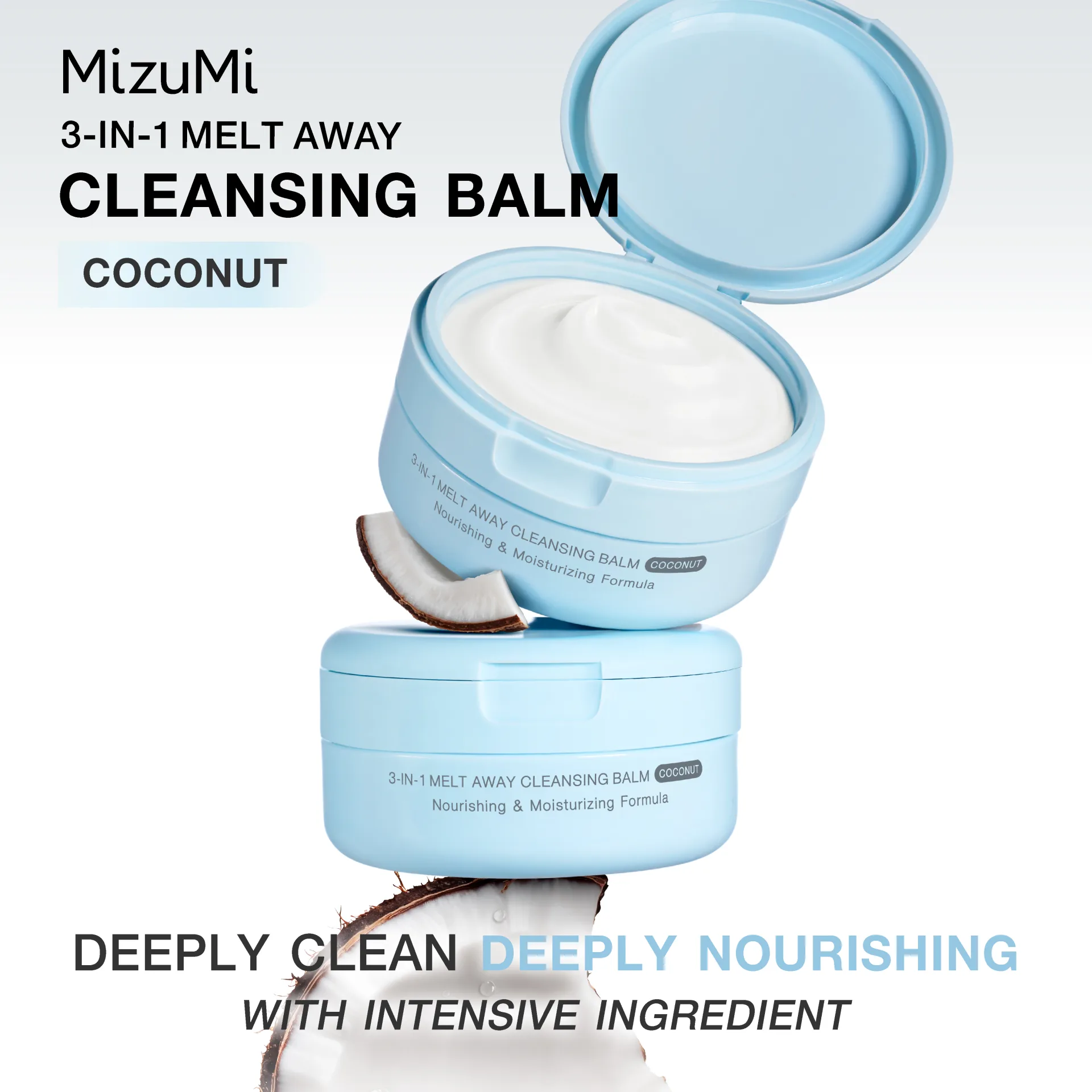 MizuMi 3-In-1 Melt Away Cleansing Balm Coconut