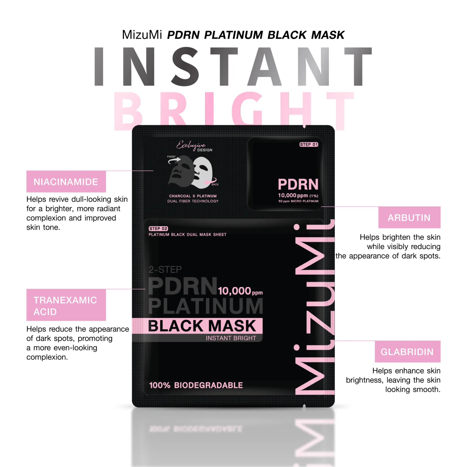 MizuMi PDRN Platinum Black Mask Trial Set
