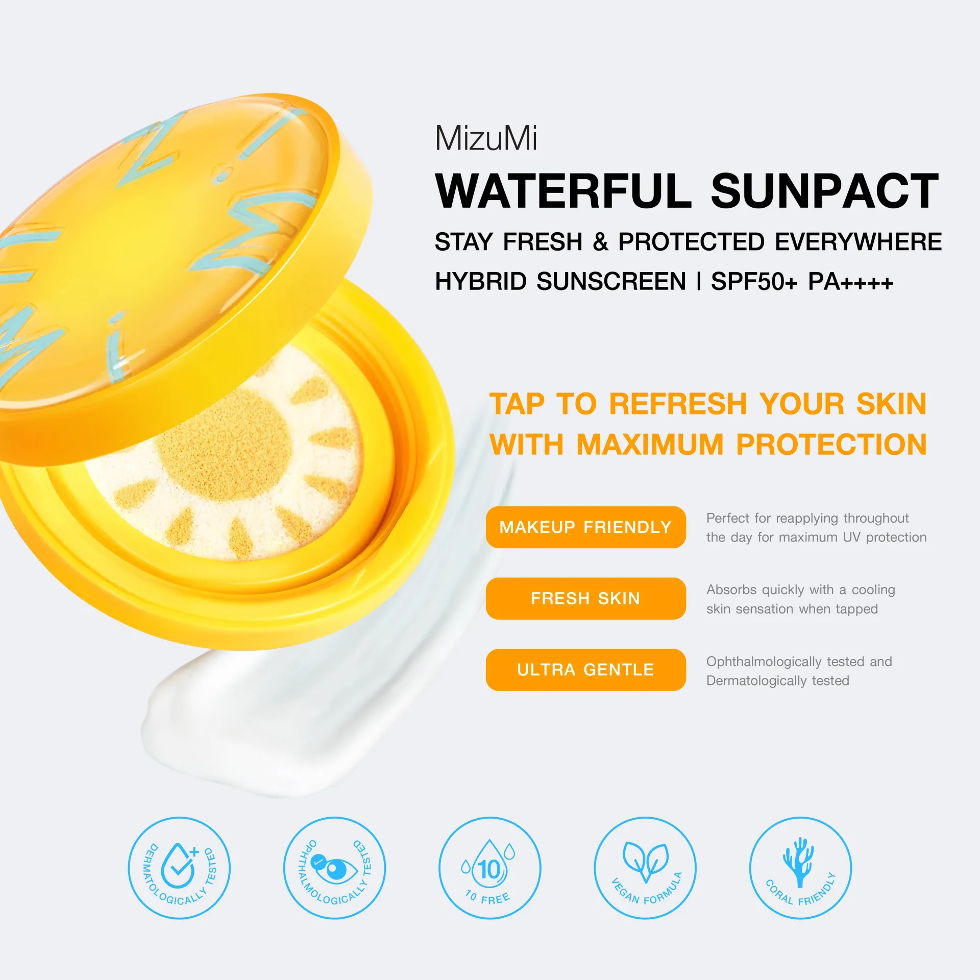 MizuMi Waterful Sun Pact SPF50+ PA++++