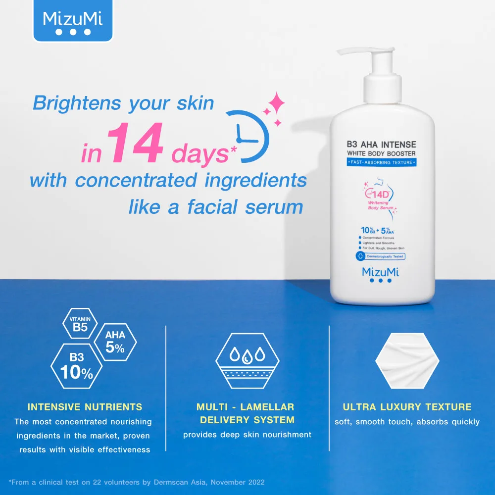 MizuMi B3 AHA Intense White Body Booster