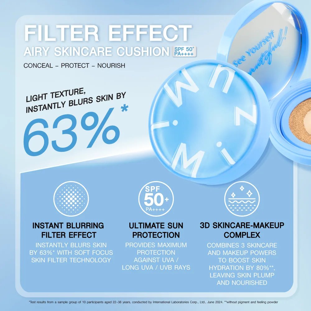 MizuMi Filter Effect Airy Skincare Cushion SPF50+ PA++++