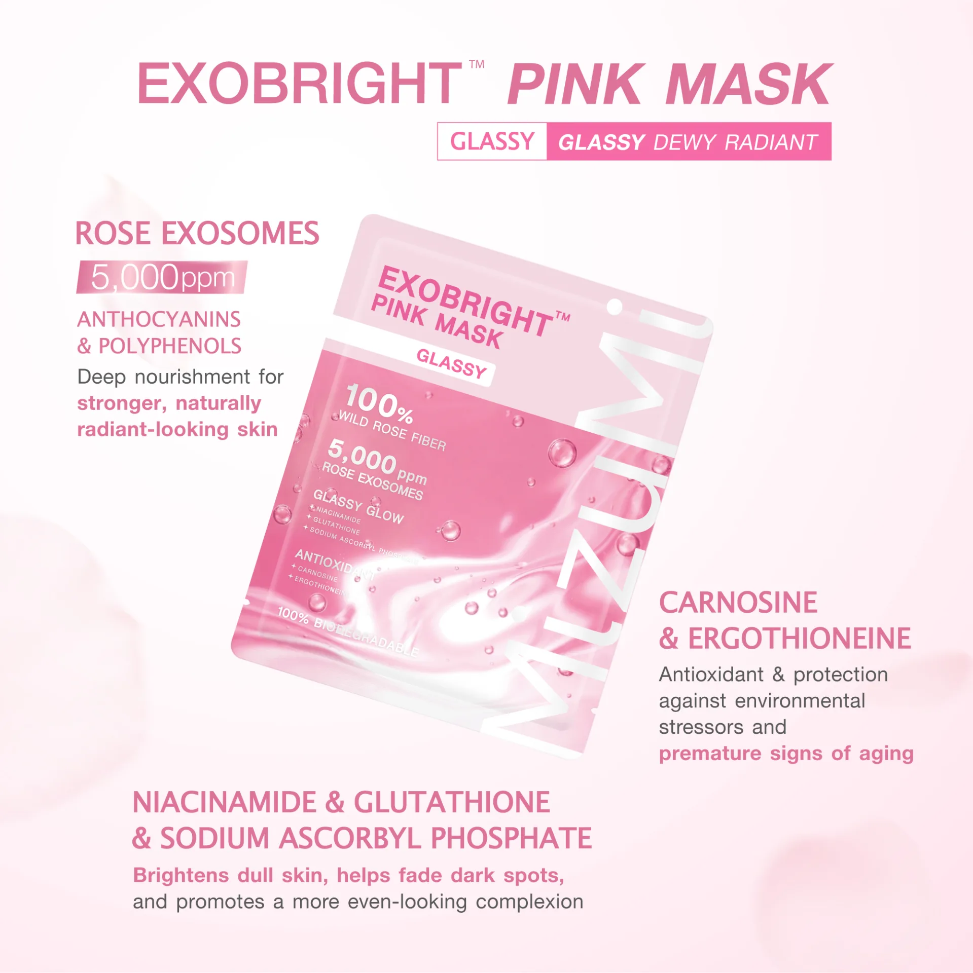 EXOBright Pink Mask Glassy